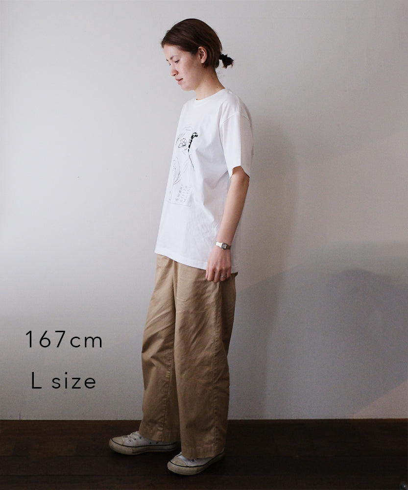 Lily of the valley　半袖Tシャツ　ホワイト/SLN