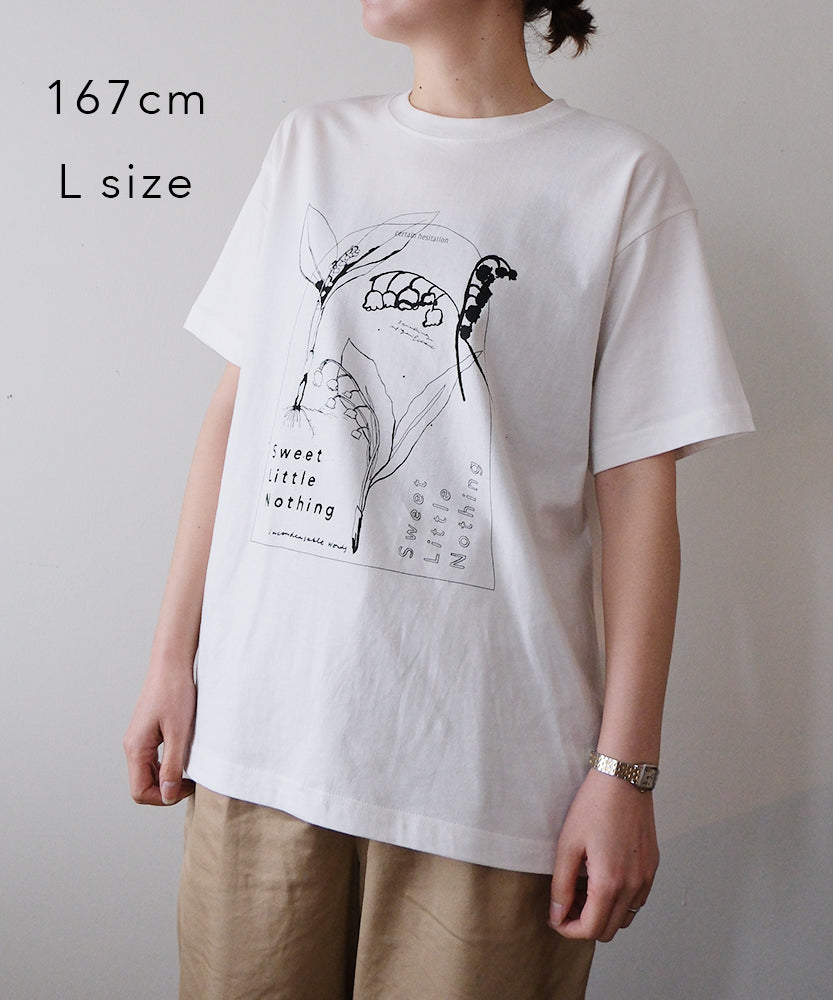 Lily of the valley　半袖Tシャツ　ホワイト/SLN