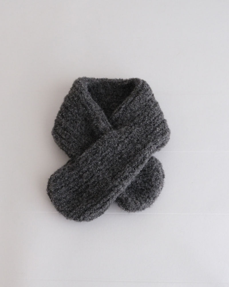 HAND KNIT MUFFLER/YULA/Y L 25-A 003