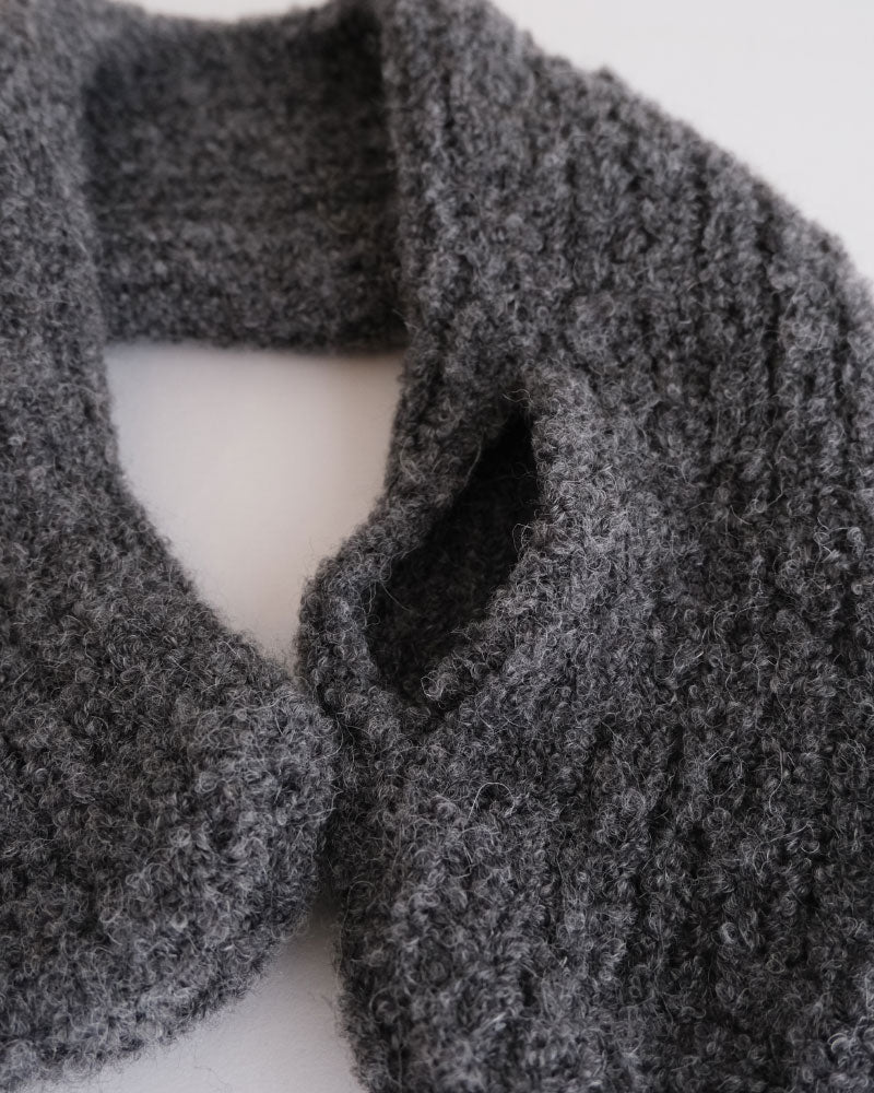HAND KNIT MUFFLER/YULA/Y L 25-A 003