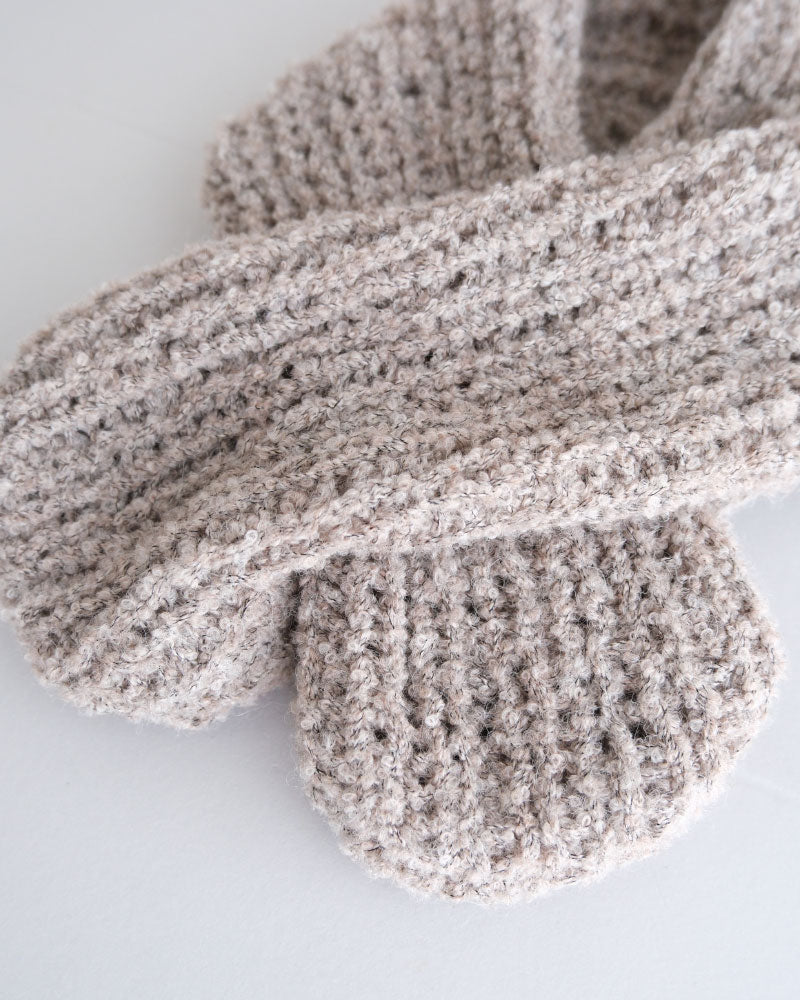 HAND KNIT MUFFLER/YULA/Y L 25-A 003