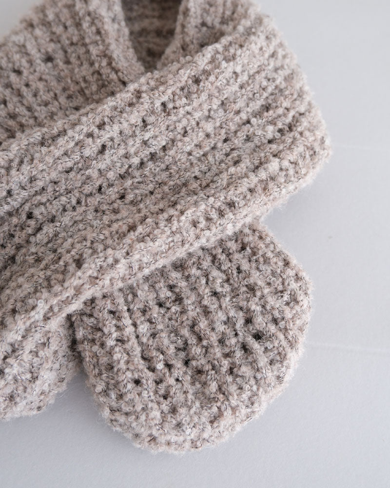 HAND KNIT MUFFLER/YULA/Y L 25-A 003