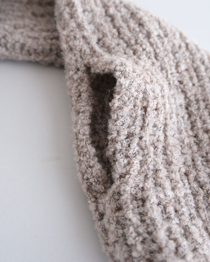 HAND KNIT MUFFLER/YULA/Y L 25-A 003