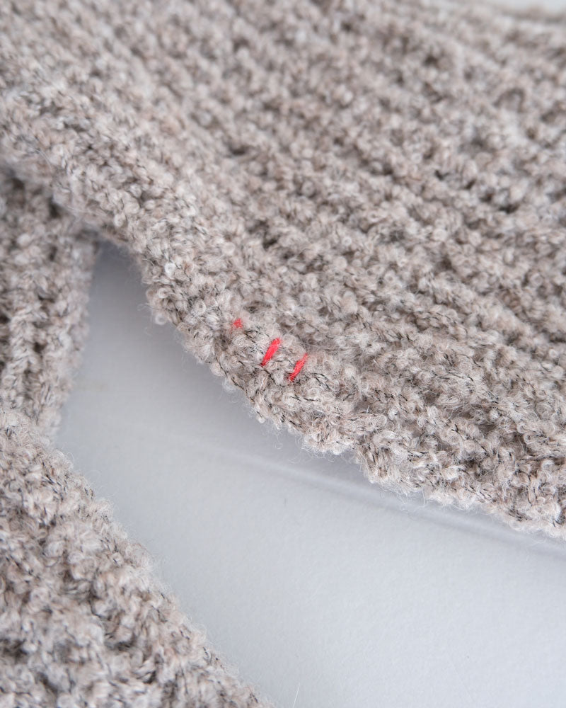 HAND KNIT MUFFLER/YULA/Y L 25-A 003