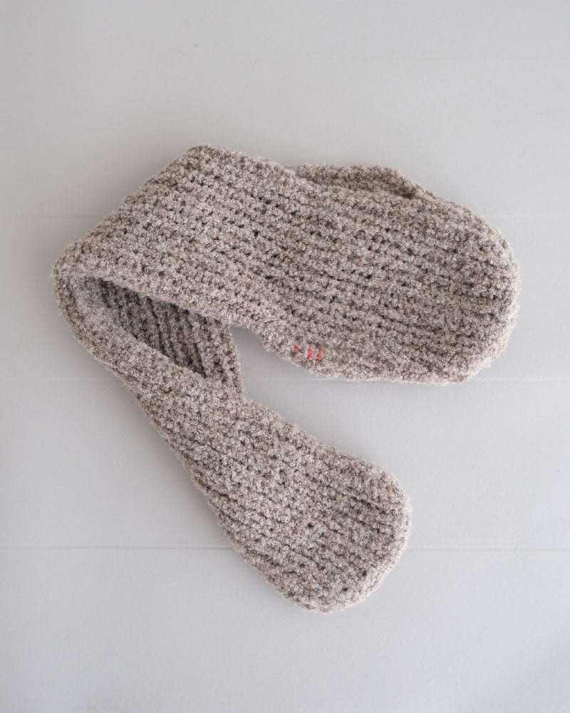 HAND KNIT MUFFLER/YULA/Y L 25-A 003
