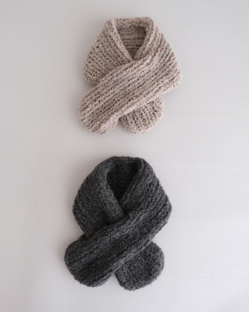 HAND KNIT MUFFLER/YULA/Y L 25-A 003
