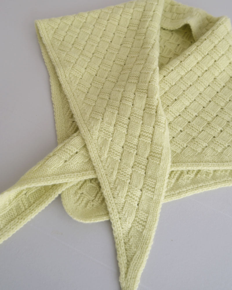 BLOCK PATTERN SCARF/YULA/Y L 25-A 001