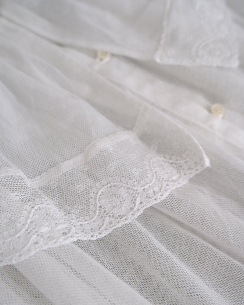 【予約】cotton tulle blouse/Hériter/H0-00-3068