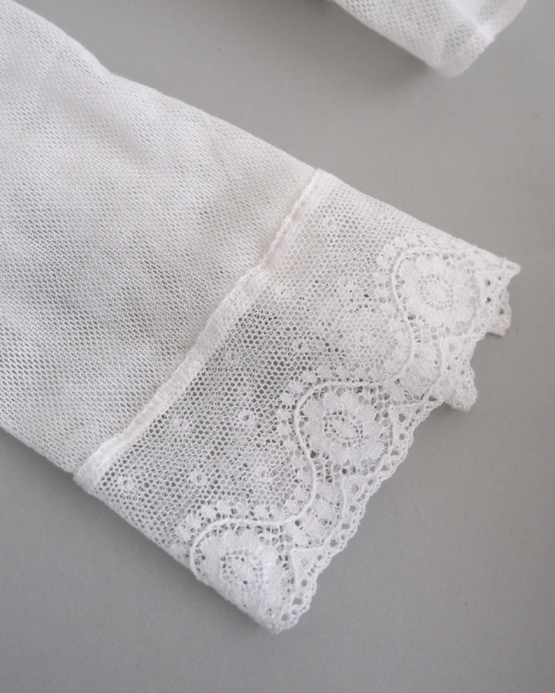 【予約】cotton tulle blouse/Hériter/H0-00-3068