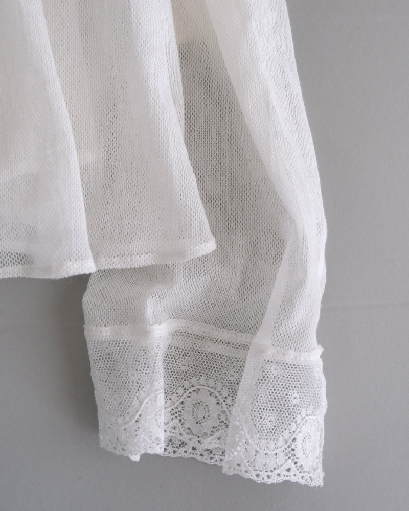 【予約】cotton tulle blouse/Hériter/H0-00-3068