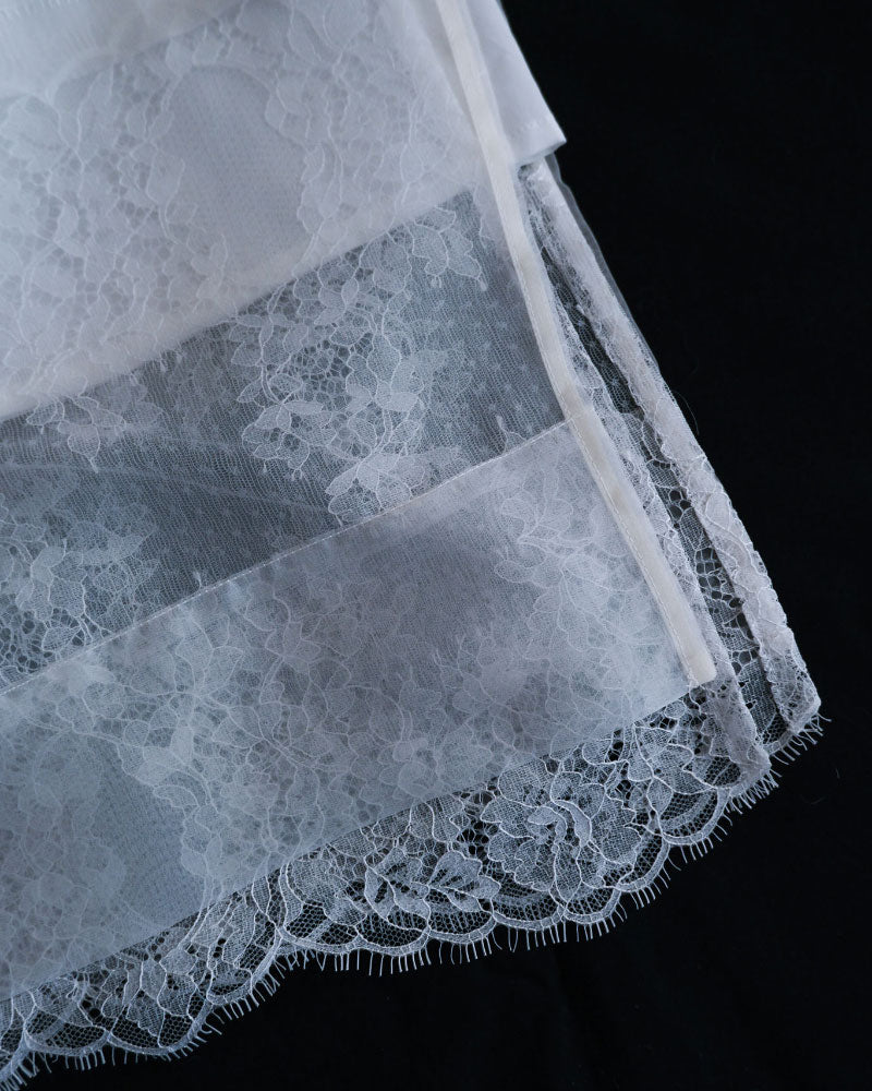 silk organdy skirt/Hériter/H2-26-4002