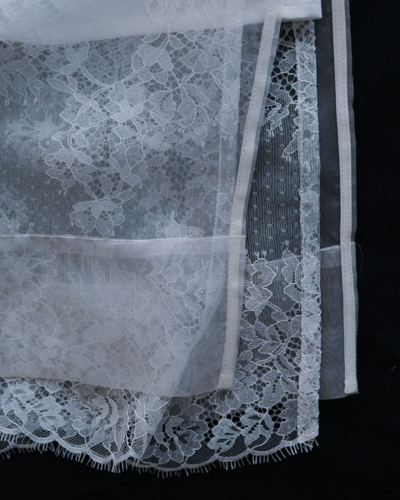 silk organdy skirt/Hériter/H2-26-4002