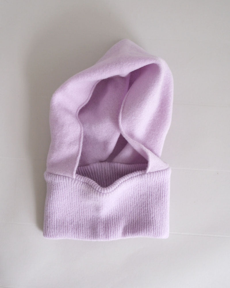 miahat & accessory ウールフード (リブタイプ）