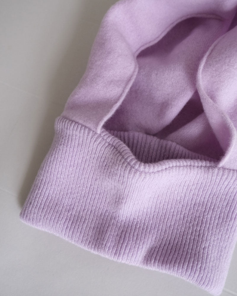 miahat & accessory ウールフード (リブタイプ）