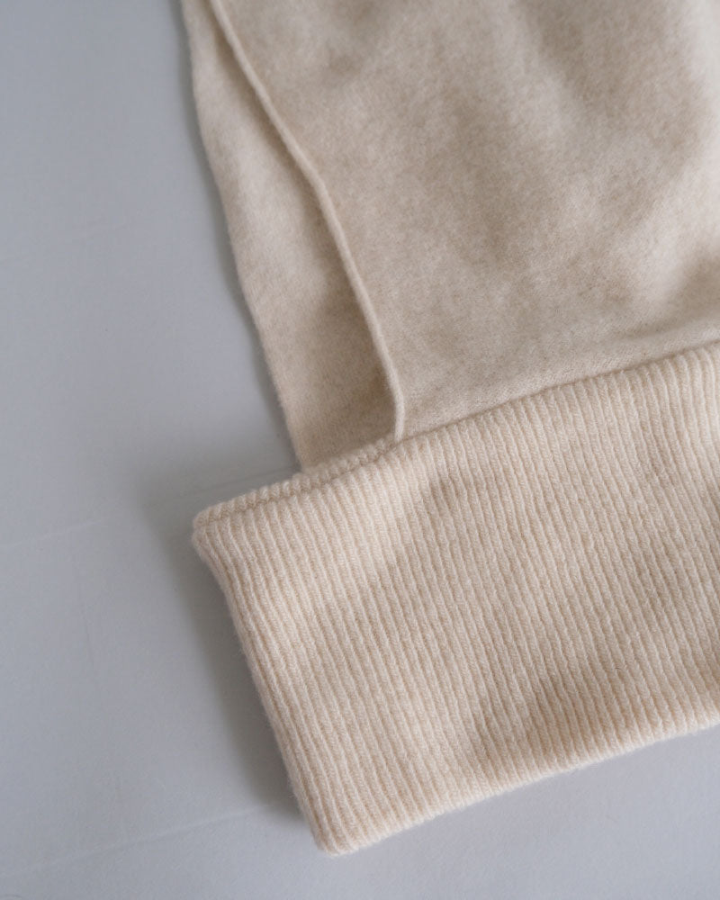 miahat & accessory ウールフード (リブタイプ）