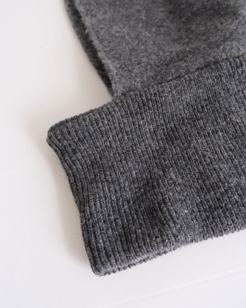 miahat & accessory ウールフード (リブタイプ）