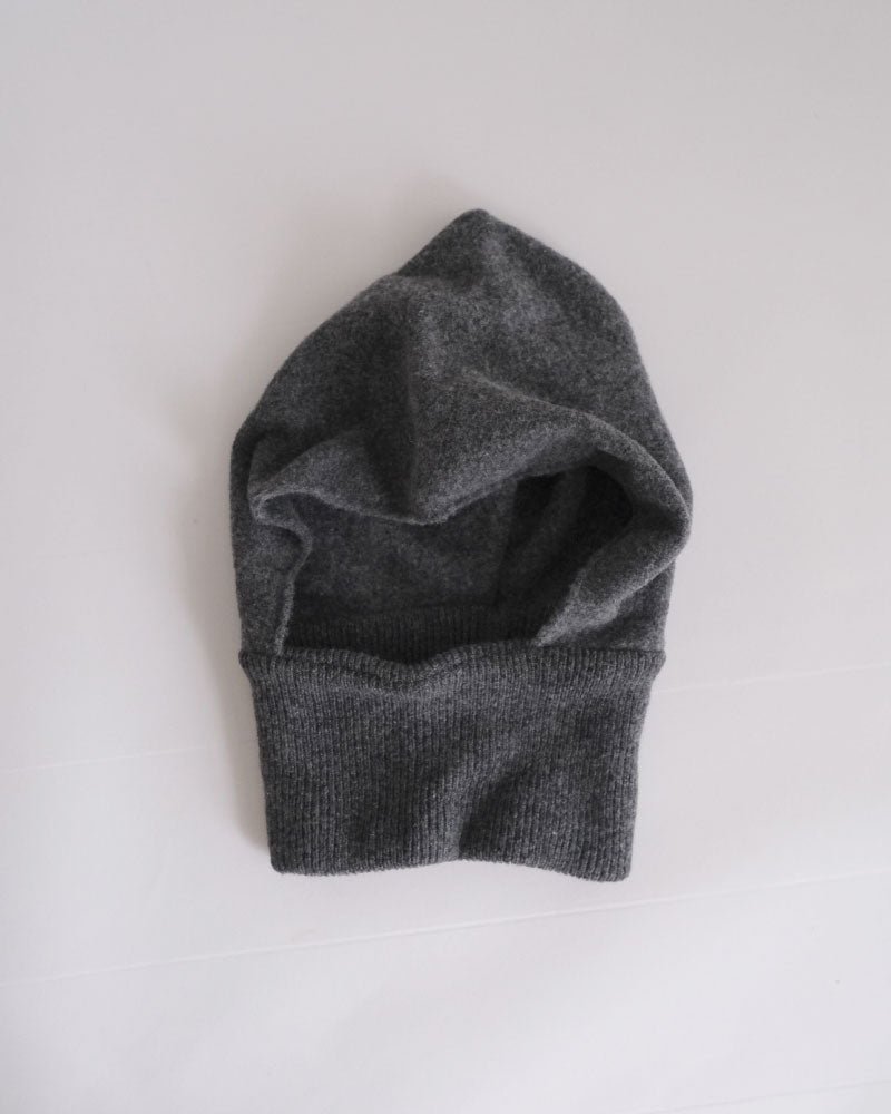 miahat & accessory ウールフード (リブタイプ）