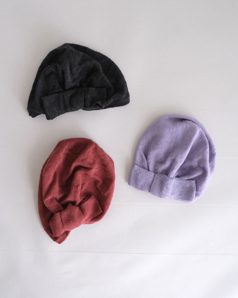 【受注】miahat & accessory リボンターバン（ニット）