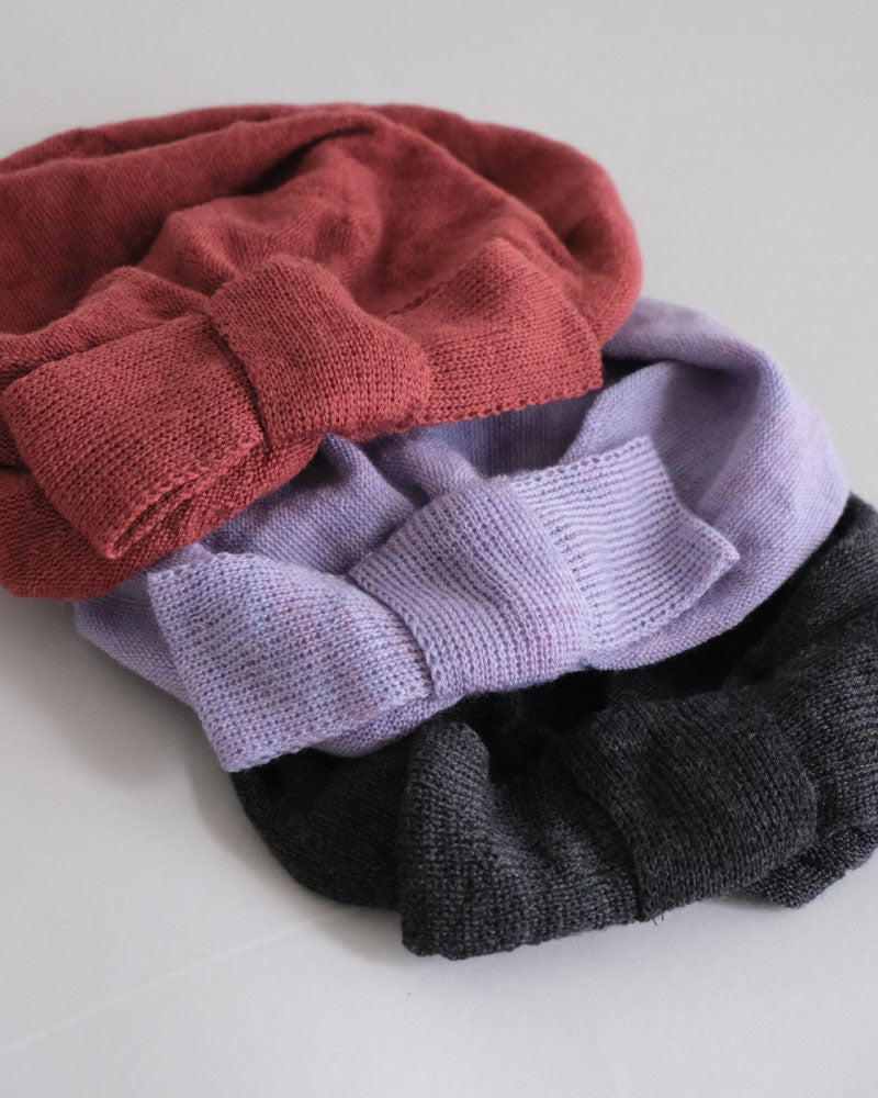 【受注】miahat & accessory リボンターバン（ニット）