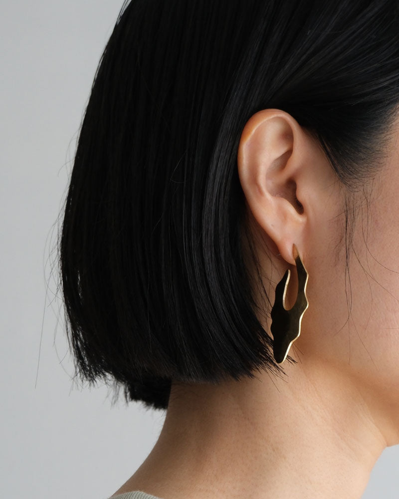 【受注】SURUME. /Flow flat hoop Longピアス