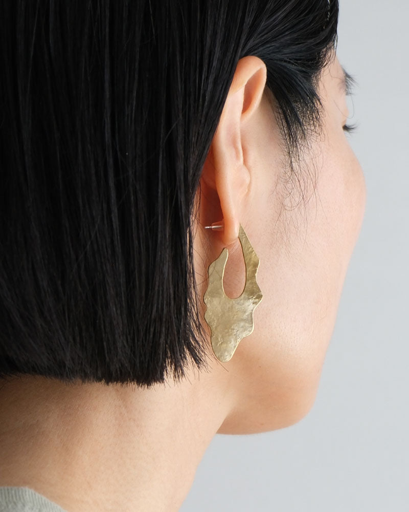 【受注】SURUME. /Flow flat hoop Longピアス