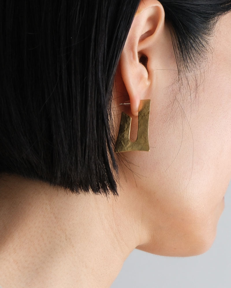 【受注】SURUME. /Flat Rectangleピアス