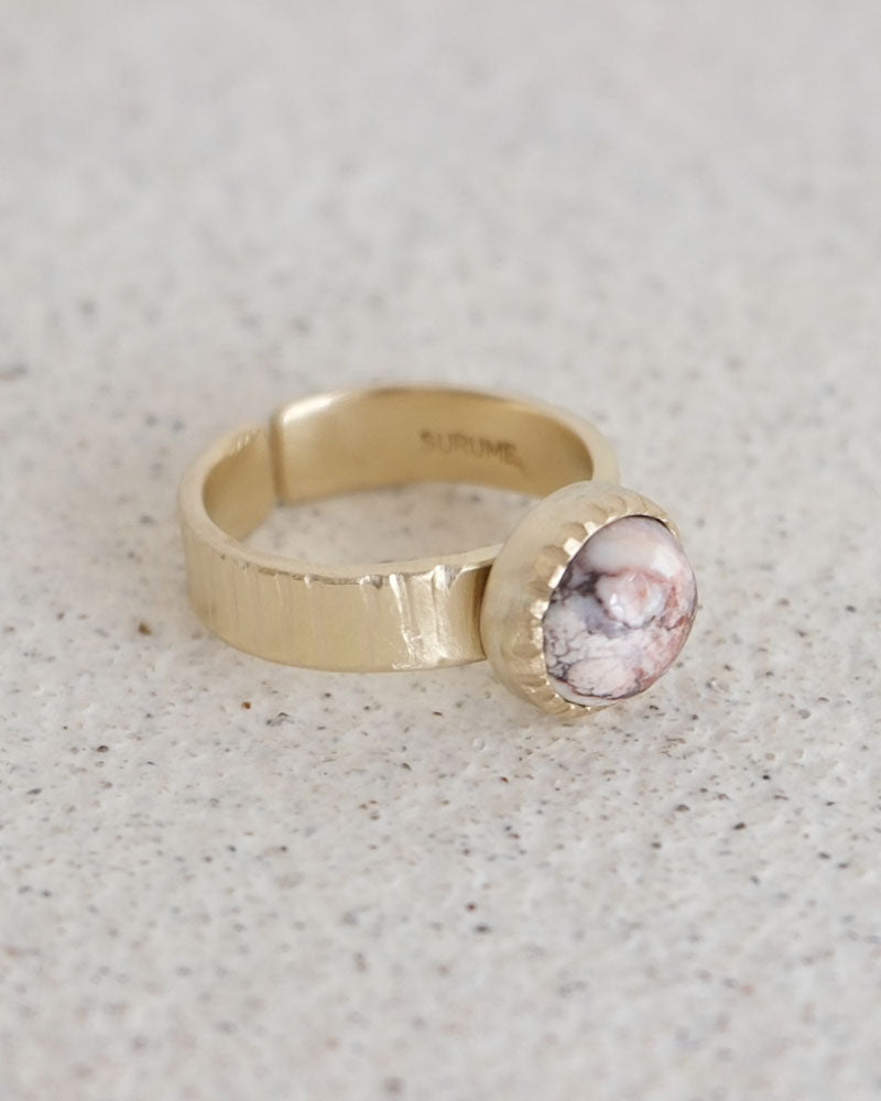 【数量限定】SURUME. / Cutting Stone Ring