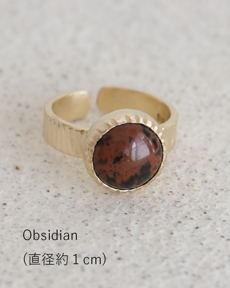 【数量限定】SURUME. / Cutting Stone Ring
