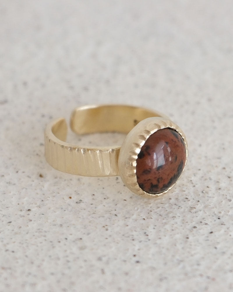 【数量限定】SURUME. / Cutting Stone Ring