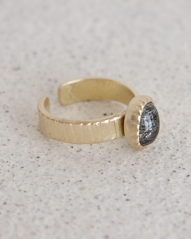 【数量限定】SURUME. / Cutting Stone Ring