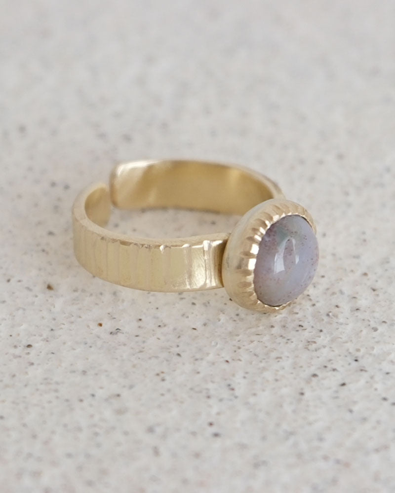 【数量限定】SURUME. / Cutting Stone Ring