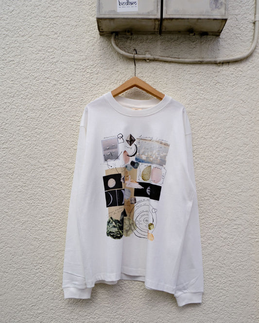 月と鉱石　ロングスリーブTシャツ