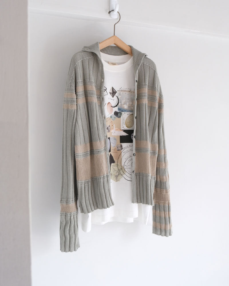 月と鉱石　ロングスリーブTシャツ