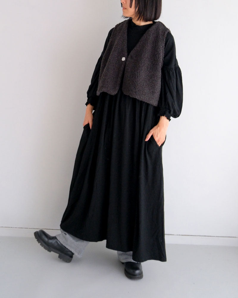ウォッシャブルウール天竺モックネックワンピース/UNIVERSALTISSU/ UT253CT028