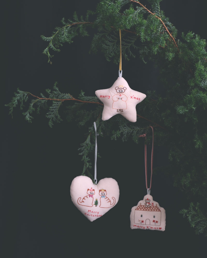 【受注】クリスマスボックス（ハートのオーナメント）kanae entani