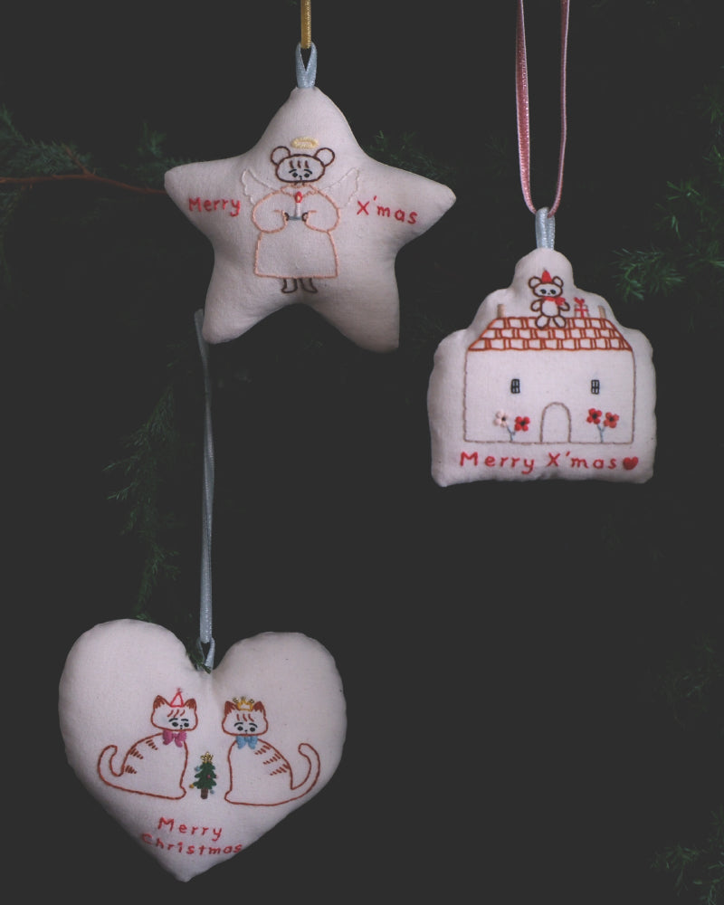 【受注】クリスマスボックス（ハートのオーナメント）kanae entani