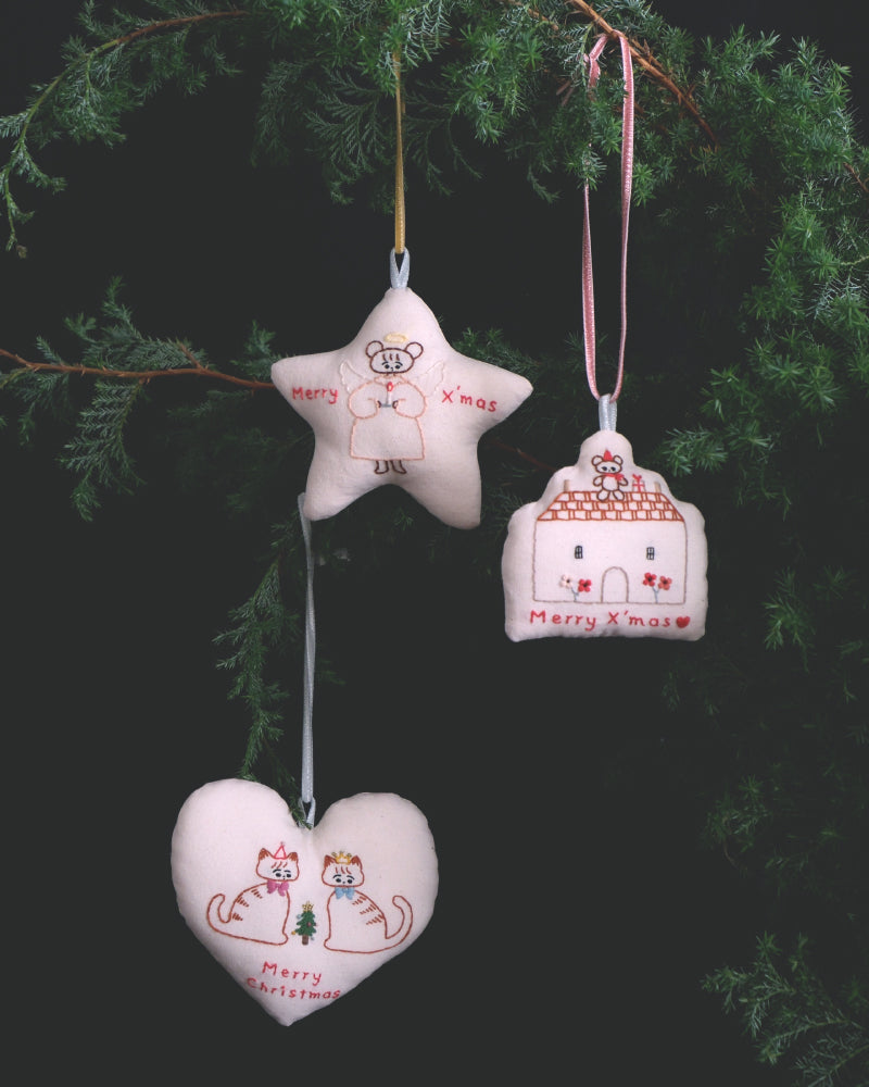 【受注】クリスマスボックス（お家オーナメント）kanae entani
