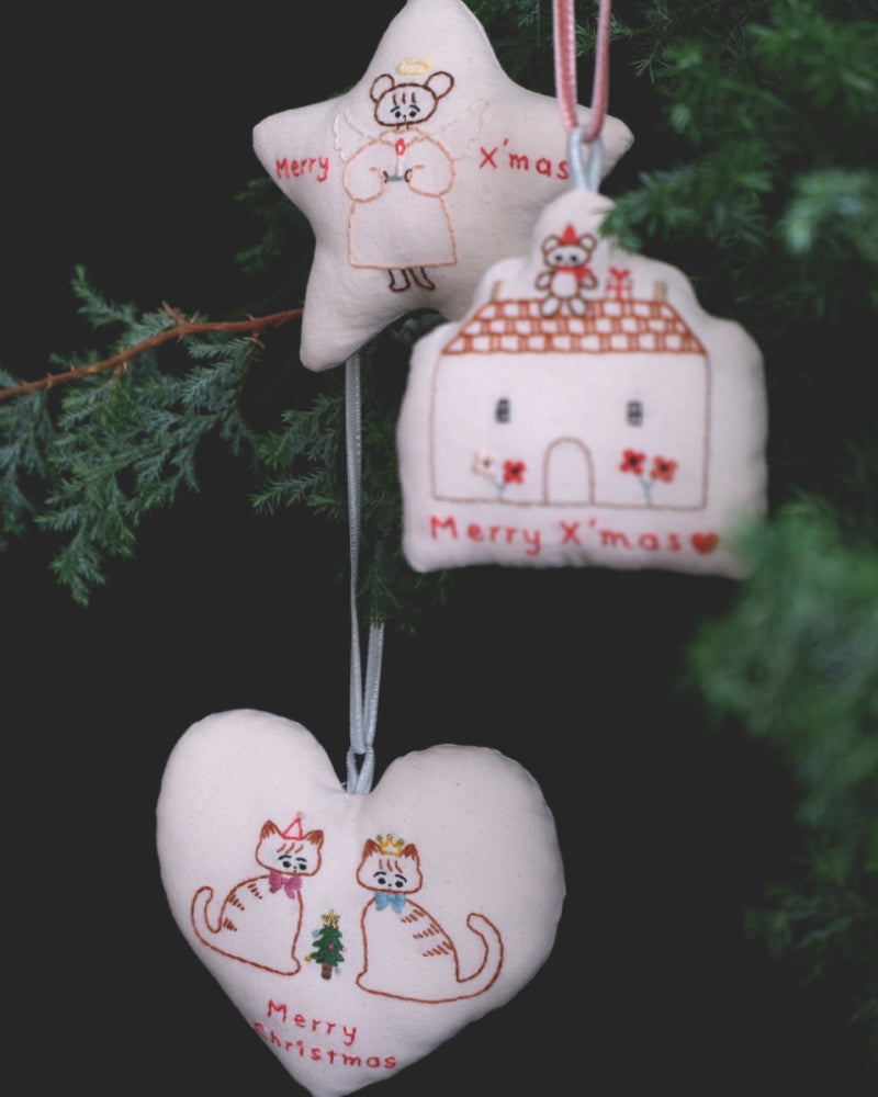 【受注】クリスマスボックス（お家オーナメント）kanae entani