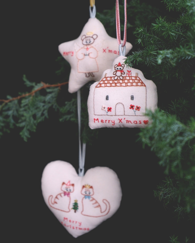【受注】クリスマスボックス（ハートのオーナメント）kanae entani