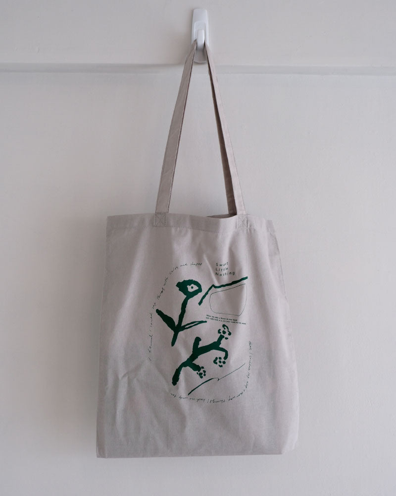 野の花プリントトートバッグ