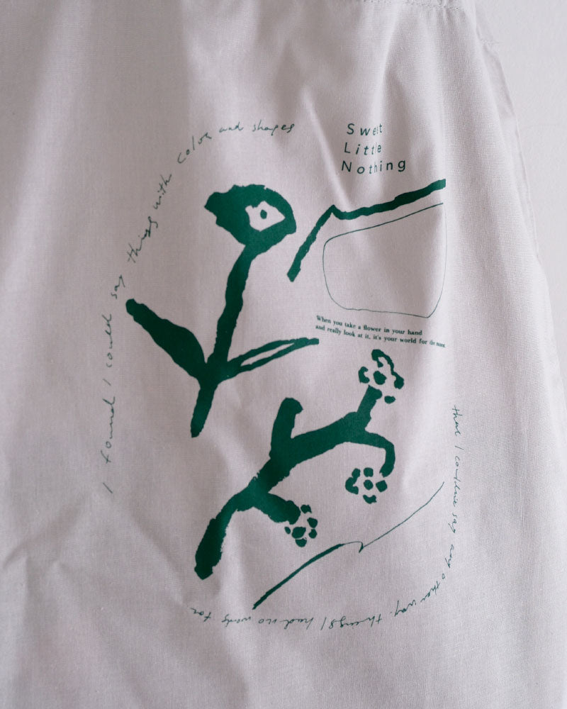 野の花プリントトートバッグ