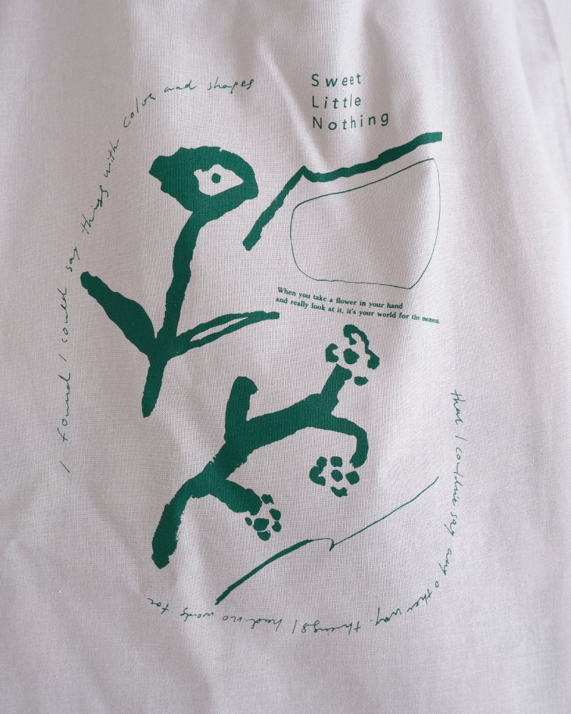 野の花プリントトートバッグ