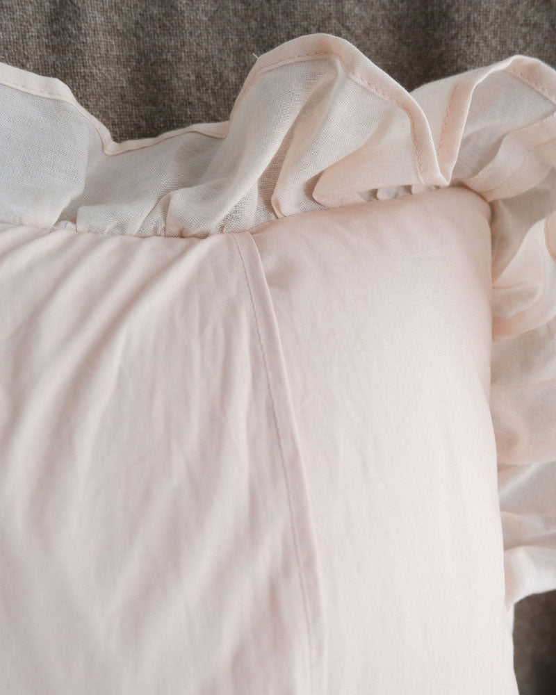 刺繍クッション/HAVE A GOOD AFTERNOON(pink)/Kanae Entani