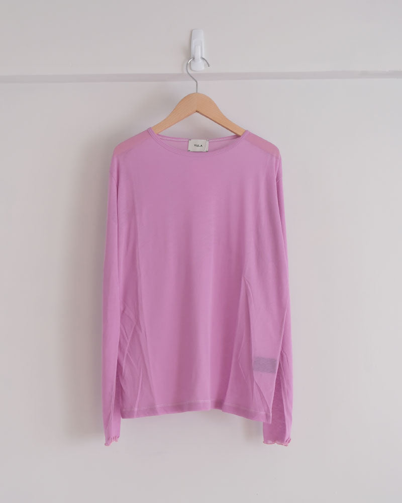 シアー長袖カットソー/YULA/Y L 25-T003