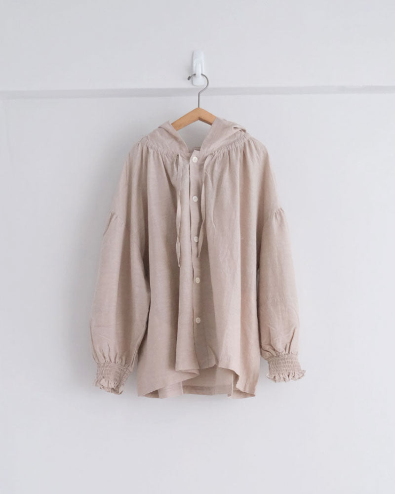 コットンキャプラリネン　フーディー/UNIVERSALTISSU/US260BL034