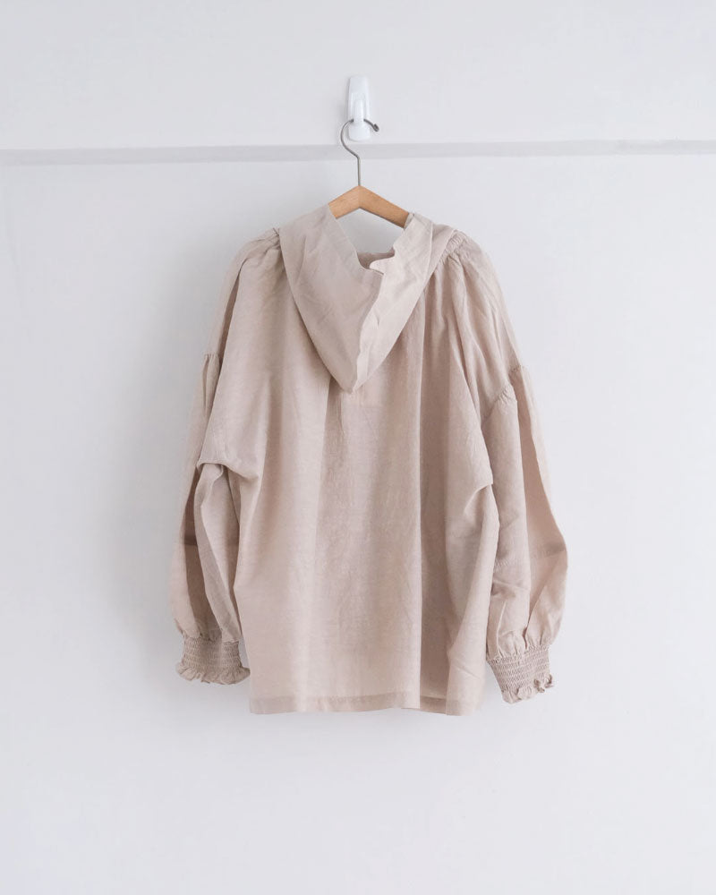 コットンキャプラリネン　フーディー/UNIVERSALTISSU/US260BL034