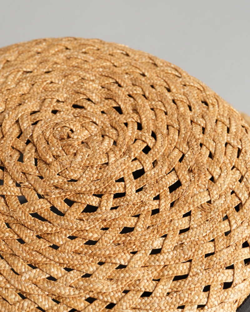 straw canotier /miahat/2505