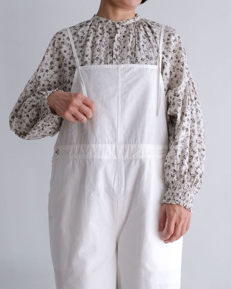 ラワープリント/バンドカラーシャーリングブラウス/UNIVERSALTISSU/PA260BL029