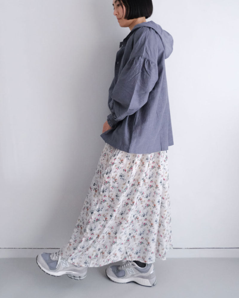 コットンキャプラリネン　フーディー/UNIVERSALTISSU/US260BL034