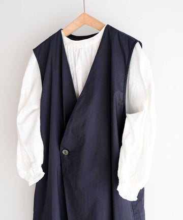 sold)ナチュラルタイプライターラップサロペットパンツ/UNIVERSALTISSU 